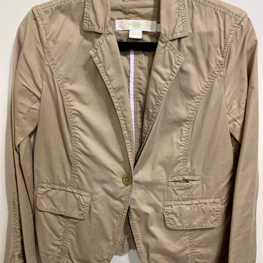 J. Crew Weathered Chino Blazer